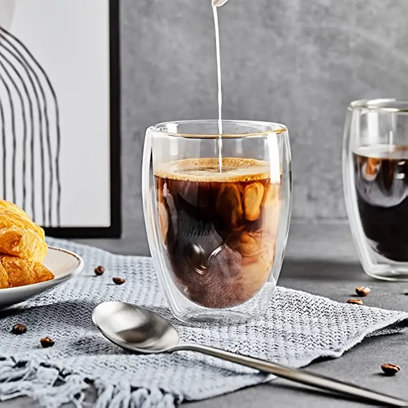 Tazas de Café de Vidrio de Doble Pared para un Café Perfecto